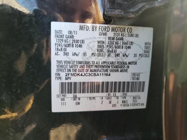 Photo 9 VIN: 2FMDK4JC3CBA11164 - FORD EDGE SEL 