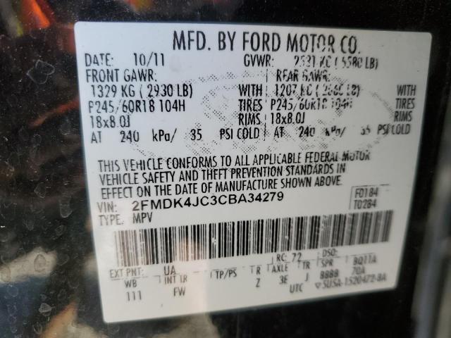 Photo 12 VIN: 2FMDK4JC3CBA34279 - FORD EDGE 