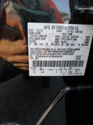 Photo 12 VIN: 2FMDK4JC3CBA85930 - FORD EDGE SEL 