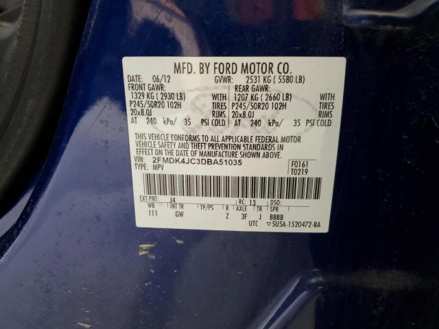 Photo 13 VIN: 2FMDK4JC3DBA51035 - FORD EDGE 