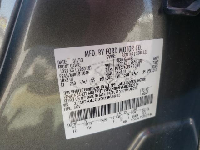 Photo 9 VIN: 2FMDK4JC3DBB68615 - FORD EDGE SEL 