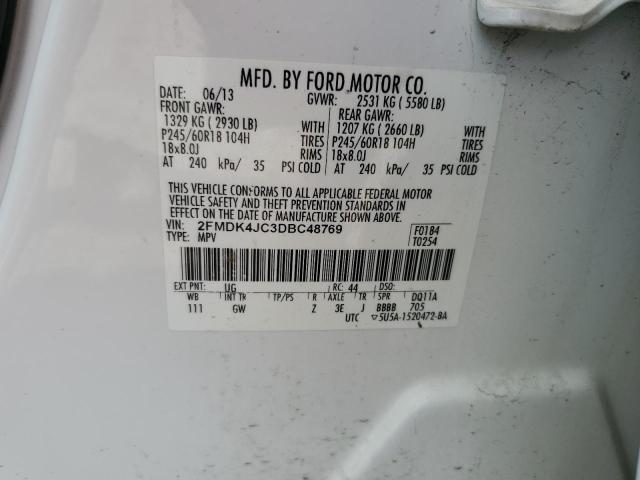 Photo 12 VIN: 2FMDK4JC3DBC48769 - FORD EDGE 