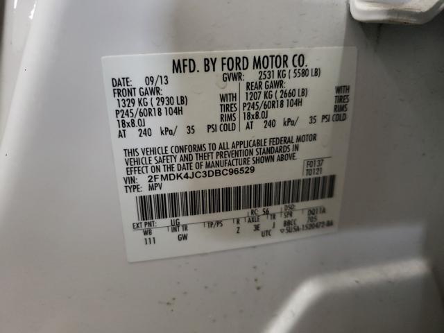 Photo 9 VIN: 2FMDK4JC3DBC96529 - FORD EDGE SEL 