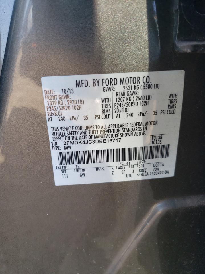 Photo 11 VIN: 2FMDK4JC3DBE16717 - FORD EDGE 