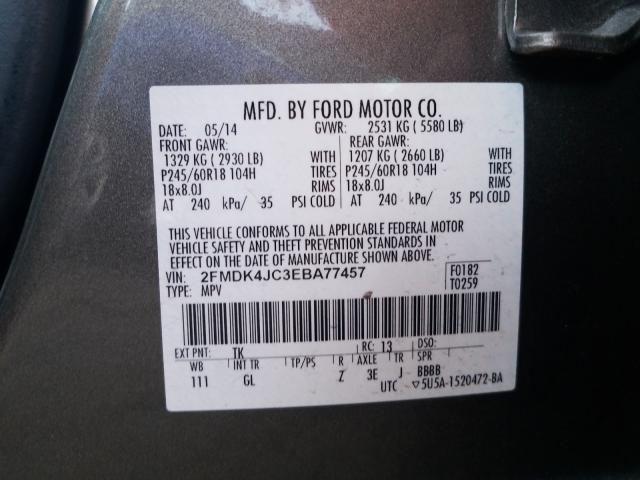 Photo 9 VIN: 2FMDK4JC3EBA77457 - FORD EDGE SEL 