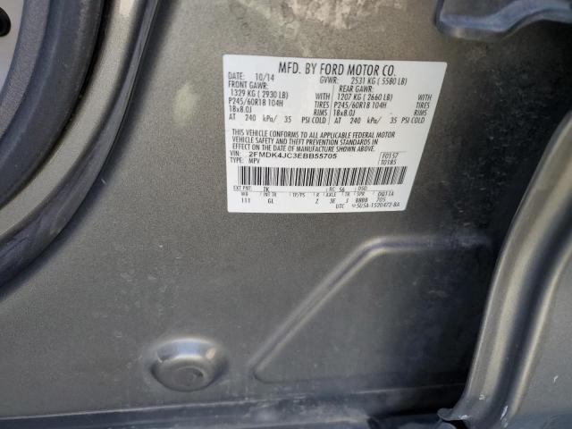 Photo 12 VIN: 2FMDK4JC3EBB55705 - FORD EDGE SEL 