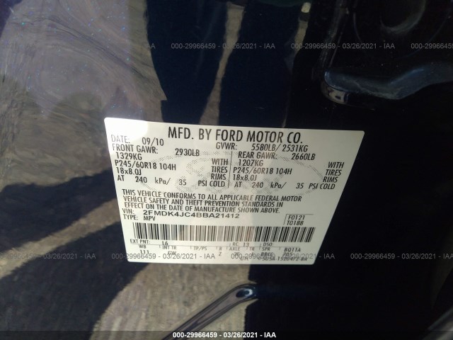 Photo 8 VIN: 2FMDK4JC4BBA21412 - FORD EDGE 