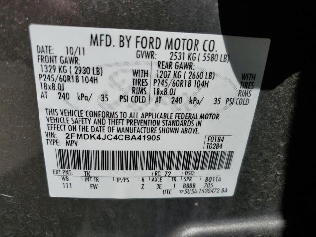 Photo 12 VIN: 2FMDK4JC4CBA41905 - FORD EDGE 