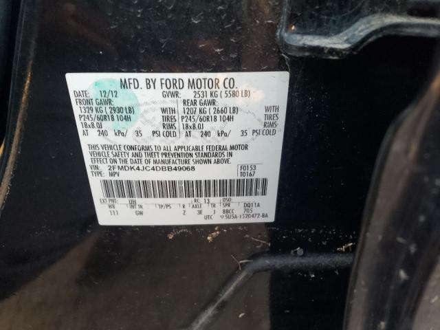 Photo 9 VIN: 2FMDK4JC4DBB49068 - FORD EDGE SEL 