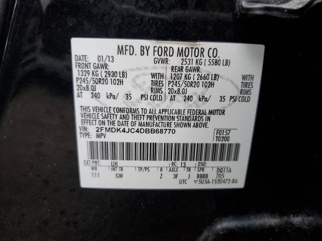 Photo 12 VIN: 2FMDK4JC4DBB68770 - FORD EDGE SEL 