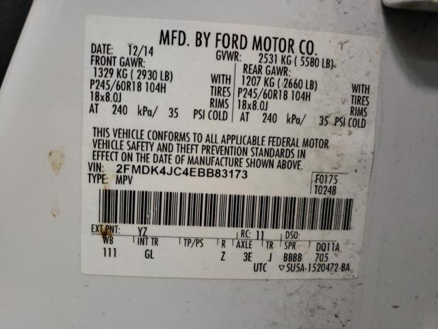 Photo 13 VIN: 2FMDK4JC4EBB83173 - FORD EDGE SEL 