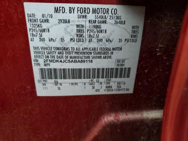 Photo 11 VIN: 2FMDK4JC5ABA89118 - FORD EDGE 