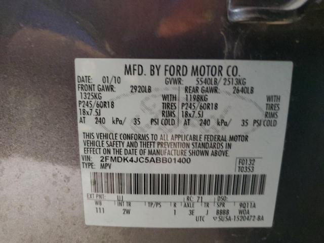 Photo 12 VIN: 2FMDK4JC5ABB01400 - FORD EDGE 