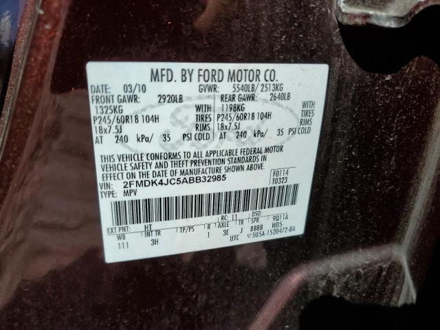 Photo 12 VIN: 2FMDK4JC5ABB32985 - FORD EDGE 