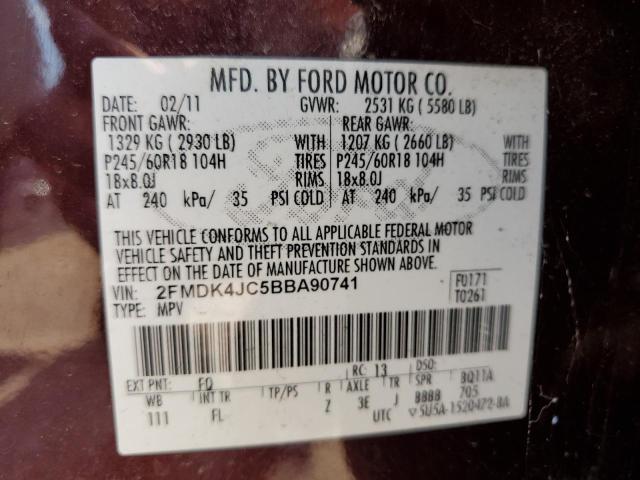 Photo 12 VIN: 2FMDK4JC5BBA90741 - FORD EDGE 