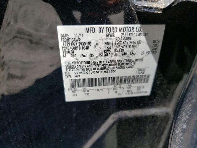 Photo 12 VIN: 2FMDK4JC5CBA51651 - FORD EDGE SEL 