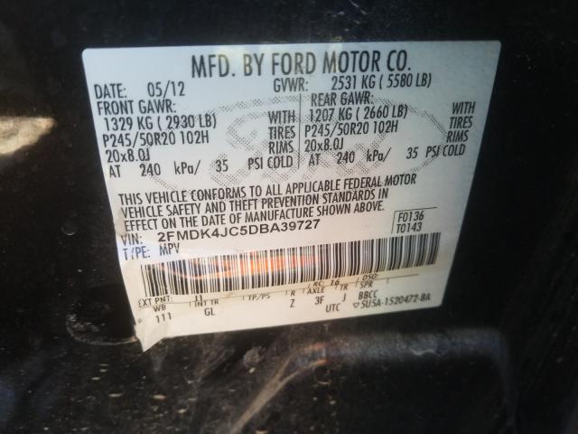 Photo 9 VIN: 2FMDK4JC5DBA39727 - FORD EDGE SEL 