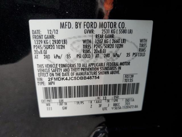 Photo 13 VIN: 2FMDK4JC5DBB48754 - FORD EDGE SEL 