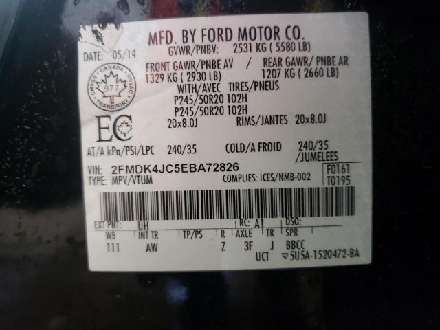 Photo 9 VIN: 2FMDK4JC5EBA72826 - FORD EDGE SEL 