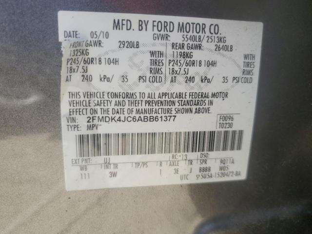 Photo 12 VIN: 2FMDK4JC6ABB61377 - FORD EDGE SEL 