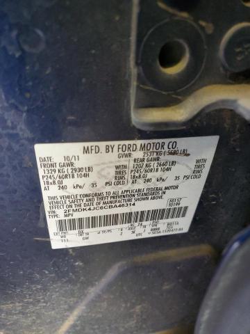 Photo 11 VIN: 2FMDK4JC6CBA46314 - FORD EDGE SEL 