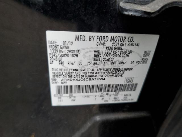 Photo 12 VIN: 2FMDK4JC6CBA79684 - FORD EDGE SEL 