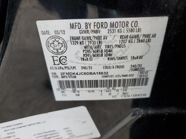 Photo 11 VIN: 2FMDK4JC6DBA15632 - FORD EDGE 