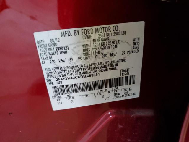 Photo 11 VIN: 2FMDK4JC6DBA89651 - FORD EDGE 