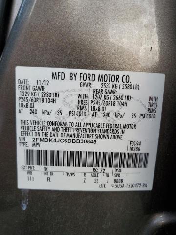 Photo 11 VIN: 2FMDK4JC6DBB30845 - FORD EDGE 