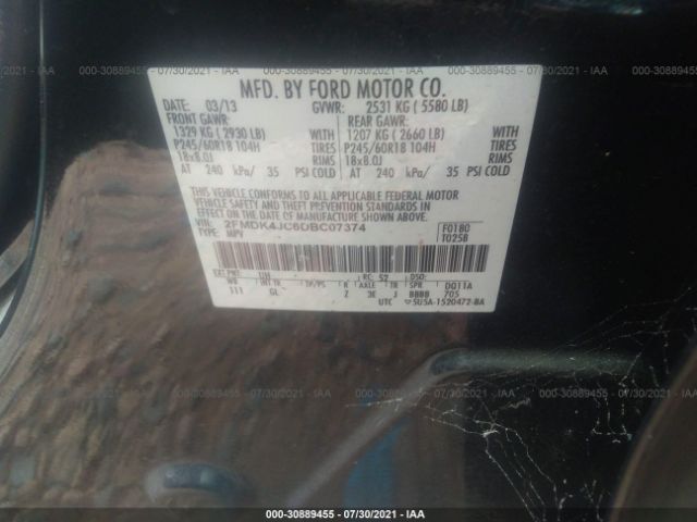 Photo 8 VIN: 2FMDK4JC6DBC07374 - FORD EDGE 