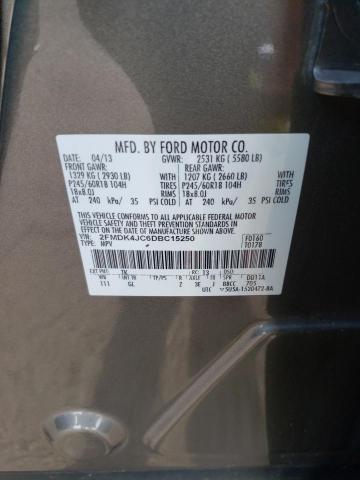 Photo 9 VIN: 2FMDK4JC6DBC15250 - FORD EDGE SEL 