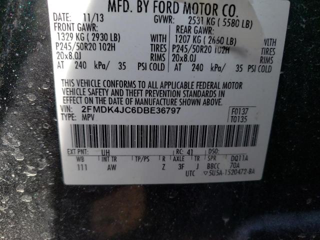 Photo 11 VIN: 2FMDK4JC6DBE36797 - FORD EDGE SEL 