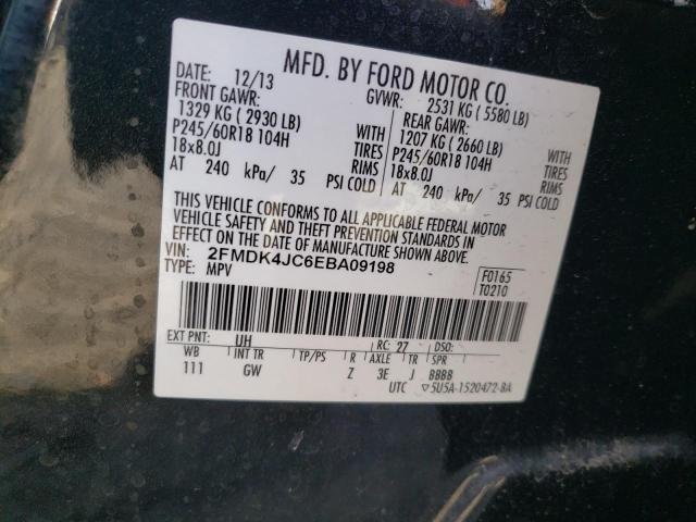 Photo 12 VIN: 2FMDK4JC6EBA09198 - FORD EDGE SEL 