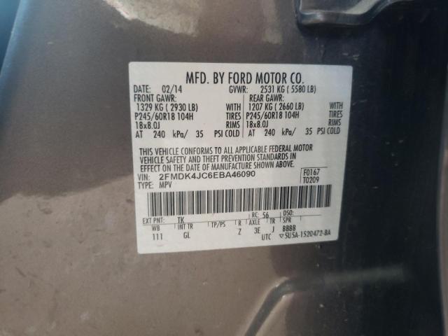 Photo 9 VIN: 2FMDK4JC6EBA46090 - FORD EDGE SEL 