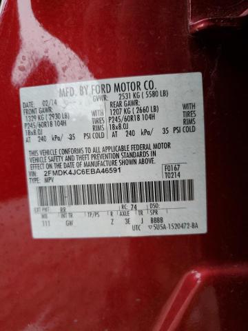 Photo 12 VIN: 2FMDK4JC6EBA46591 - FORD EDGE SEL 