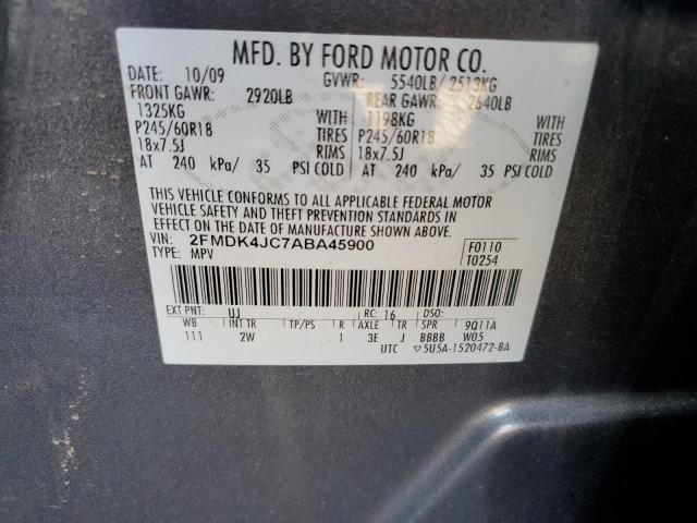 Photo 9 VIN: 2FMDK4JC7ABA45900 - FORD EDGE 