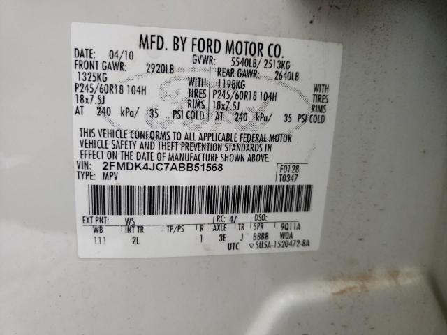 Photo 12 VIN: 2FMDK4JC7ABB51568 - FORD EDGE 