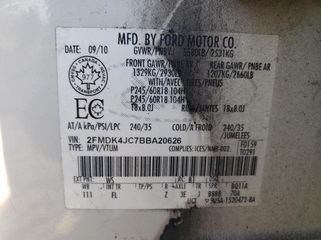 Photo 13 VIN: 2FMDK4JC7BBA20626 - FORD EDGE SEL 