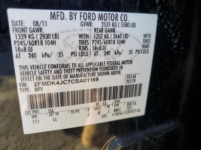 Photo 12 VIN: 2FMDK4JC7CBA01169 - FORD EDGE SEL 