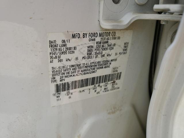 Photo 11 VIN: 2FMDK4JC7CBA02967 - FORD EDGE 