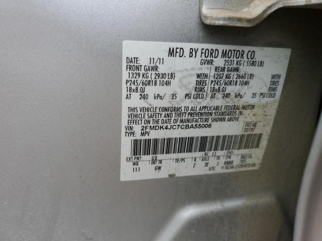 Photo 11 VIN: 2FMDK4JC7CBA55006 - FORD EDGE SEL 