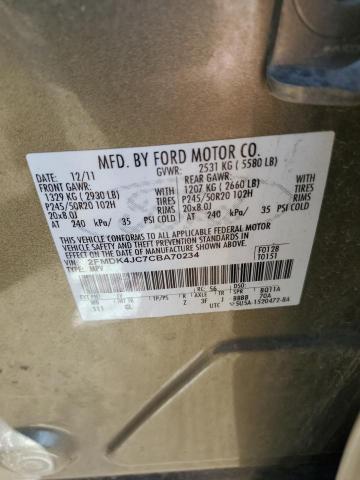 Photo 12 VIN: 2FMDK4JC7CBA70234 - FORD EDGE SEL 