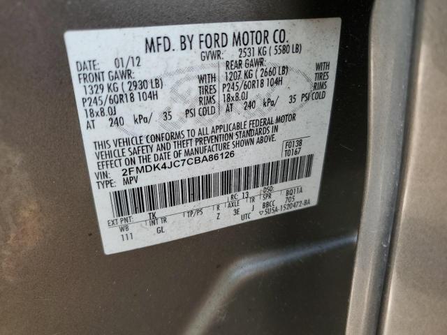 Photo 12 VIN: 2FMDK4JC7CBA86126 - FORD EDGE 