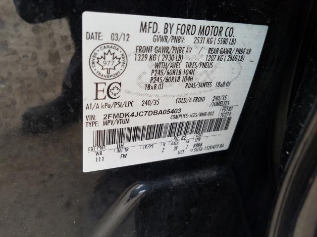 Photo 9 VIN: 2FMDK4JC7DBA05403 - FORD EDGE SEL 