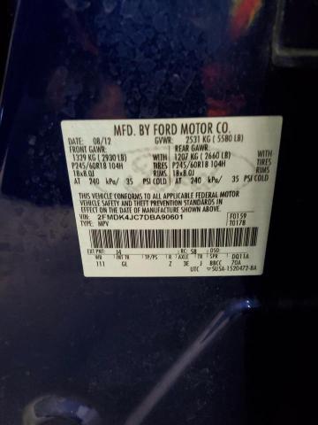 Photo 9 VIN: 2FMDK4JC7DBA90601 - FORD EDGE SEL 