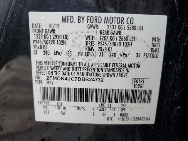 Photo 12 VIN: 2FMDK4JC7DBB24732 - FORD EDGE 