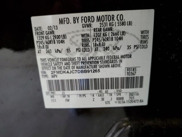 Photo 12 VIN: 2FMDK4JC7DBB91265 - FORD EDGE 