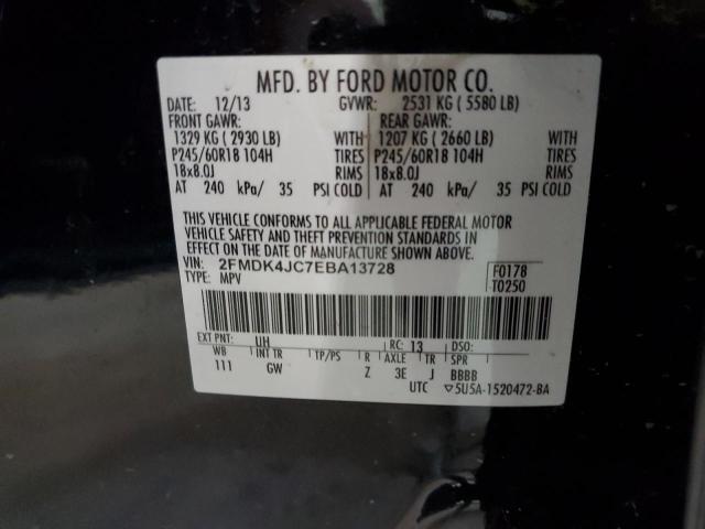 Photo 9 VIN: 2FMDK4JC7EBA13728 - FORD EDGE SEL 