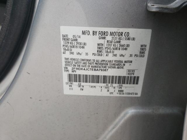 Photo 12 VIN: 2FMDK4JC7EBA79387 - FORD EDGE SEL 