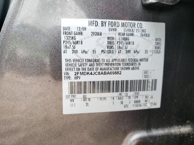 Photo 9 VIN: 2FMDK4JC8ABA69882 - FORD EDGE SEL 